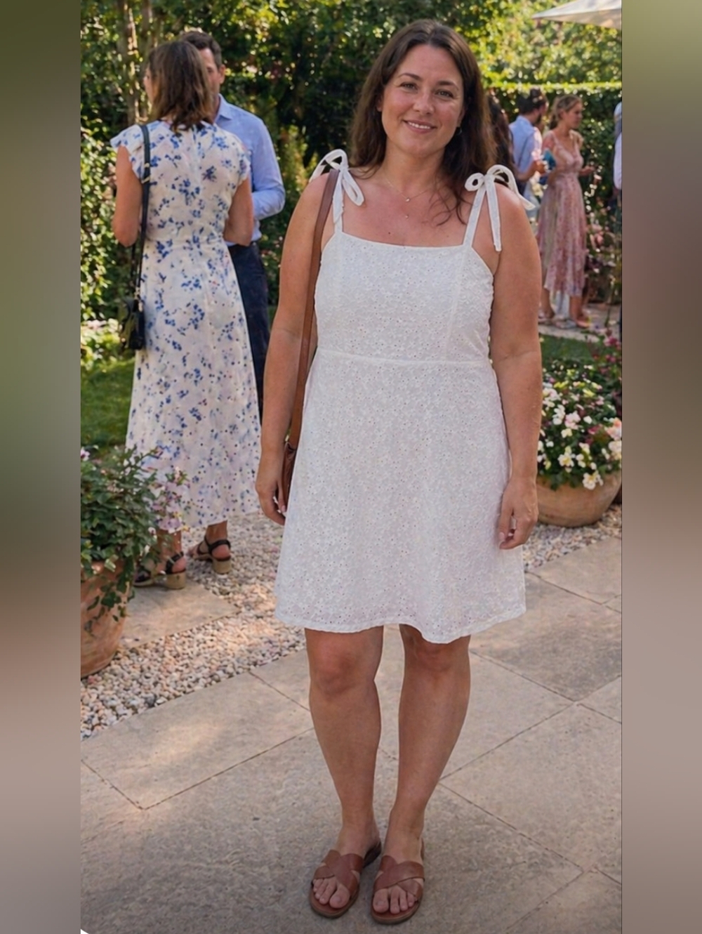 NWT - Floral eyelet dress